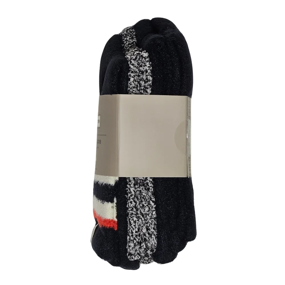 Hunter Socks Black Multi Women's Cozy Socks 4 Pairs Gift Classic Preppy Winter